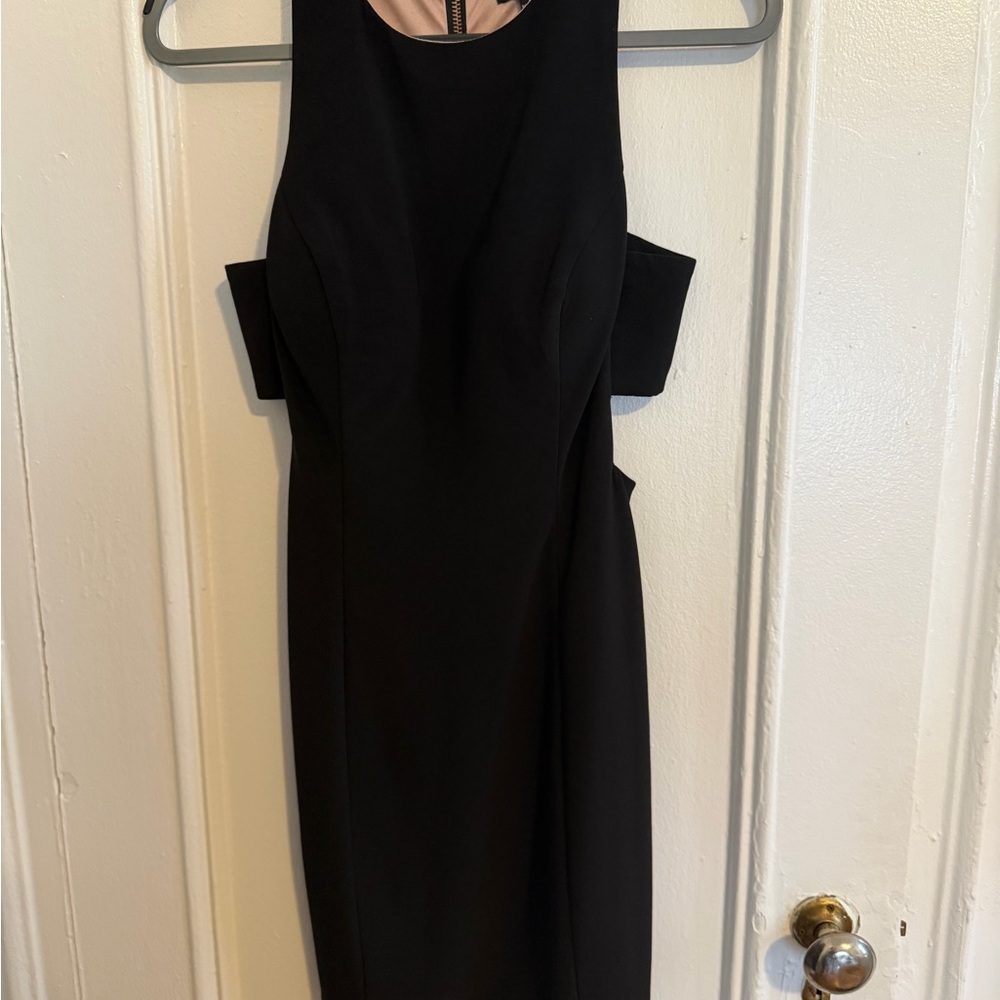 Aqua Elegant Black Sleeveless Dress